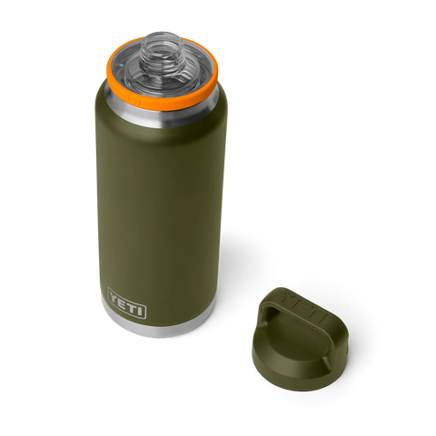 Rambler Bottle 36oz Bottle Chug - Olive/King Crab Orange
