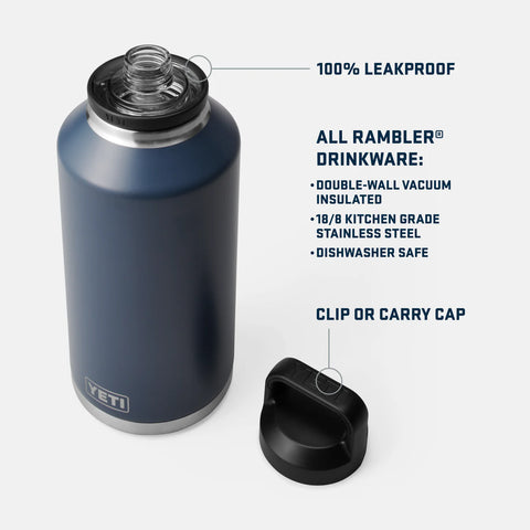 Rambler 64oz (1.9 Ltr) Bottle with Chug Cap - Big Sky Blue
