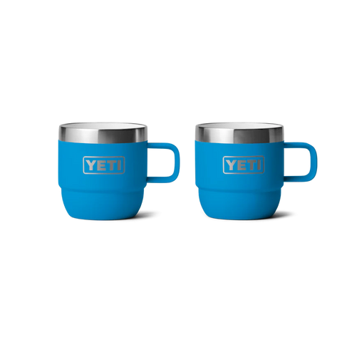 Rambler 6oz Stackable Mug 2pack - Big Wave Blue