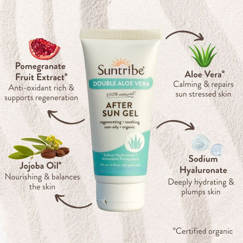 Organic After Sun Gel Double Aloe Vera - 100ml
