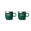Rambler 6oz Stackable Mug 2pack - Black Forest Green