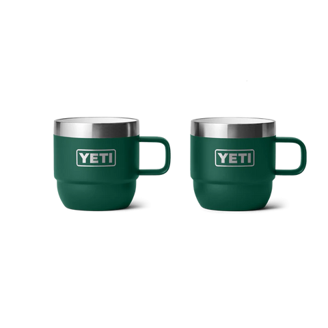 Rambler 6oz Stackable Mug 2pack - Black Forest Green