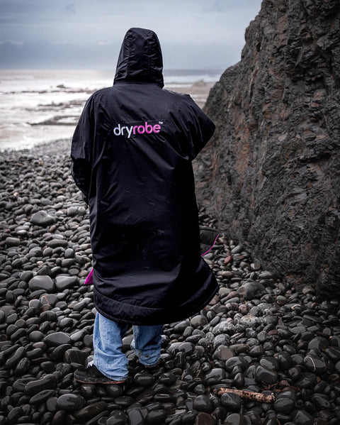 Dryrobe Advance Long Sleeve - Black/Pink