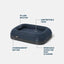 Boomer Dog Bed Small - Navy
