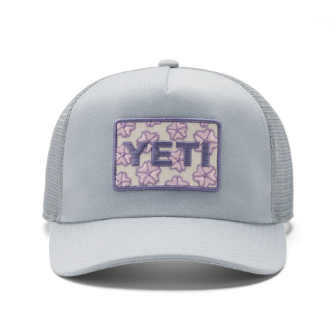 Cherry Blossom Trucker Hat - Grey