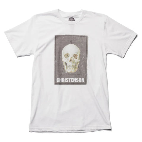 Christenson Cigar Box Skull Tee - White