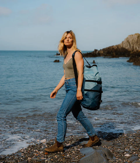 Compression Travel Bag - Blue/Light Blue
