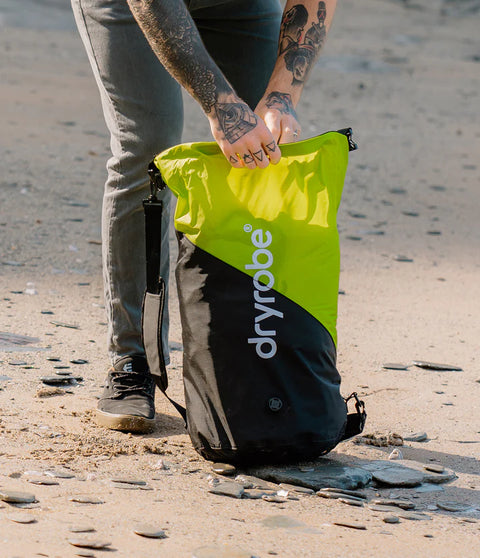 Compression Travel Bag - Black/Lime