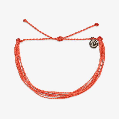 Bright Solid Bracelet - Coral