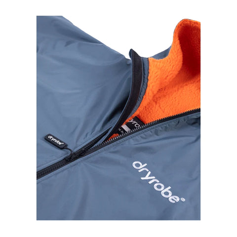 Dryrobe Advance Long Sleeve - Dark Grey/Orange