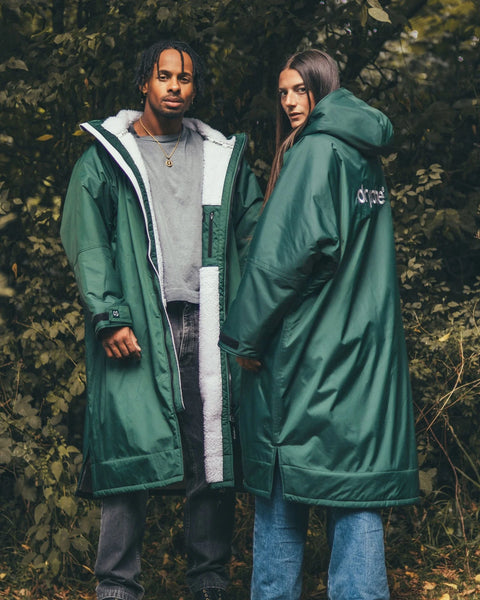 Dryrobe Advance Long Sleeve - Dark Green/Nimbus Cloud