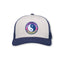 YY Multi Colour Trucker Cap - Natural/Dark Navy (Gradient Logo)