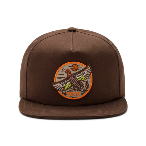 Duck Flat Brim Hat - Dark Brown