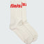 Finisterre Crew Sock - Ecru/Flame