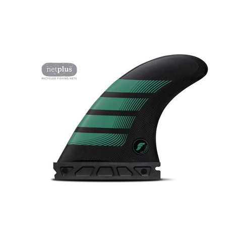 Alpha F6 - 5-Fin Tri-Quad Set - Carbon/Teal