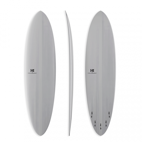 Harley Ingleby "Mid 6" 7'6" Thunderbolt Red - White