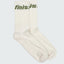 Finisterre Crew Sock - Ecru/Marsh Green