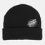 Oval Dot Mono Lined Beanie - Black
