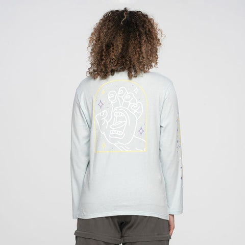 Moon Ray Hand L/S T-Shirt - Baby Blue