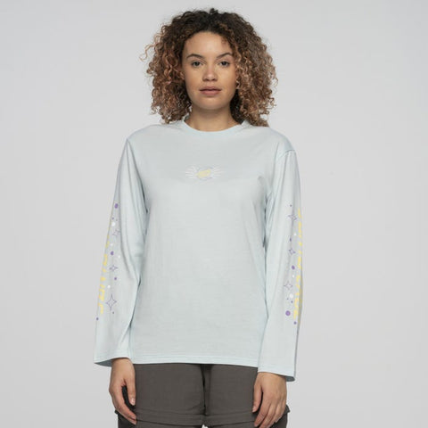 Moon Ray Hand L/S T-Shirt - Baby Blue