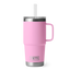 Rambler 25oz Mug with Straw Lid - Power Pink