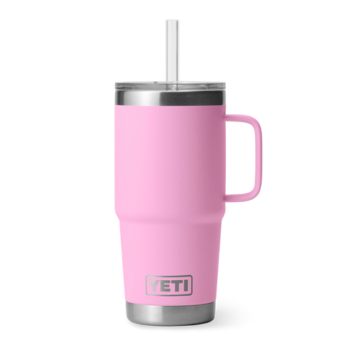 Rambler 25oz Mug with Straw Lid - Power Pink