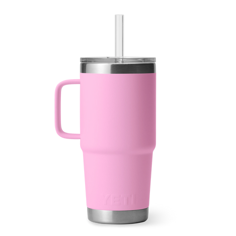 Rambler 25oz Mug with Straw Lid - Power Pink