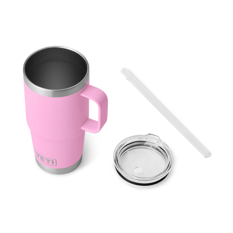 Rambler 25oz Mug with Straw Lid - Power Pink