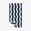 Stripe Premium Woven Towel - Deep Pool