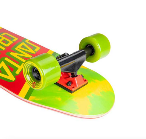 Cruzer Street Skate - Rasta Tie Dye 8.79"