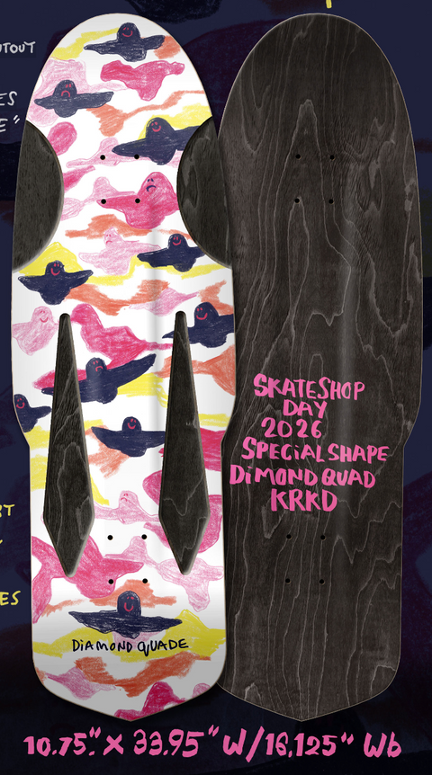 Skate Shop Day 2026 "Dimond Quad" Beamer Deck - 10.75"