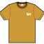Shop Map Logo Organic T-Shirt - Mustard