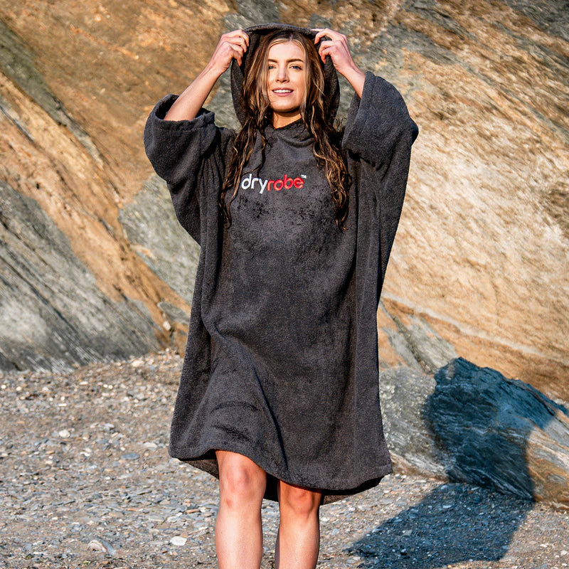 Dryrobe Organic Towel Robe - Slate Grey – unsunghero Surf Shop