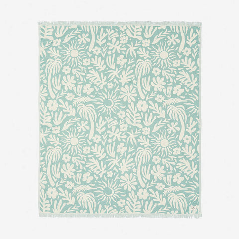 Sunny Driftweave Blanket - Dusty Blue