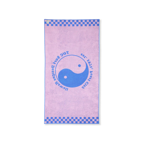 T&C Surf Designs Jaccard Towel - Blue and Pink