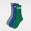 Classic Crew Sock - Grey/Green/Blue