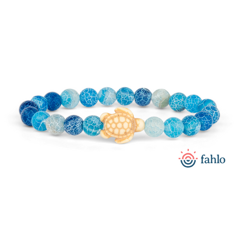 Journey Bracelet - Sea Turtle - Aqua Blue