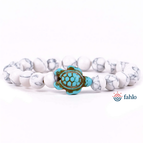 Journey Bracelet - Sea Turtle - White Howlite