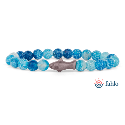 Voyage Bracelet - Shark - Aqua Blue