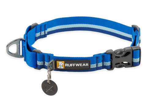 Web Reaction Martingale Collar - Blue Pool