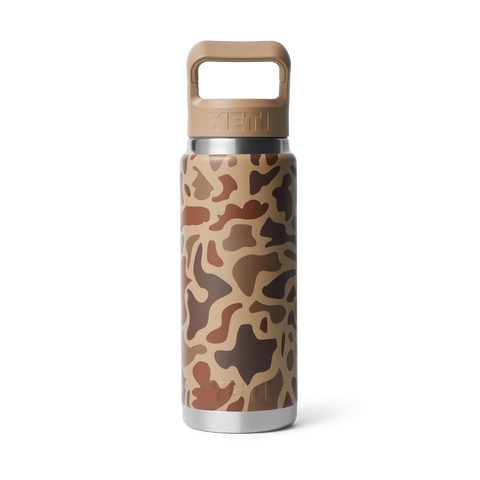 Rambler Bottle 26oz Straw Cap - Wetlands Camo