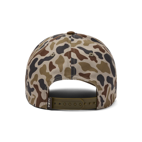 Mid Pro Flat Brim Logo Hat - Wetlands Camo