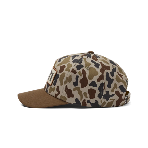 Mid Pro Flat Brim Logo Hat - Wetlands Camo