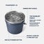 Beverage Bucket 7.6Ltr - Stainless
