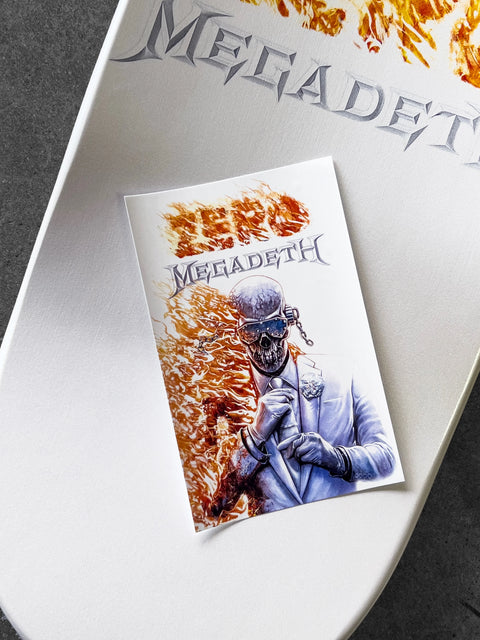x Megadeth "Final Album" Pearlescent White - 8.25"