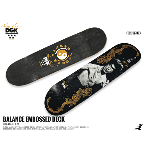 x Bruce Lee "Balance" Deck - 8.25" Embossed Deck