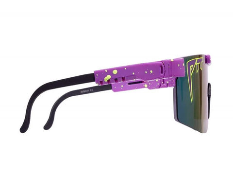The Donatello Polarized Double Wide  - Polarized Purple Mirror