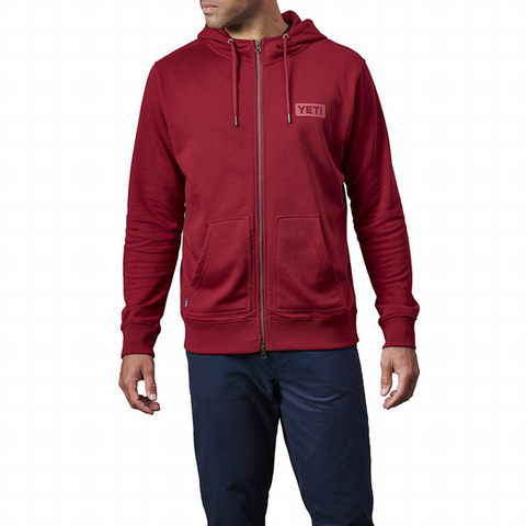 Fleece Hoodie Full Zip - Harvest Red