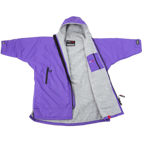 Dryrobe Advance Kids Long Sleeve - Purple/Grey