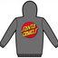 Gray hoodie with a red and yellow 'Santa Davids' logo on the back against a white background